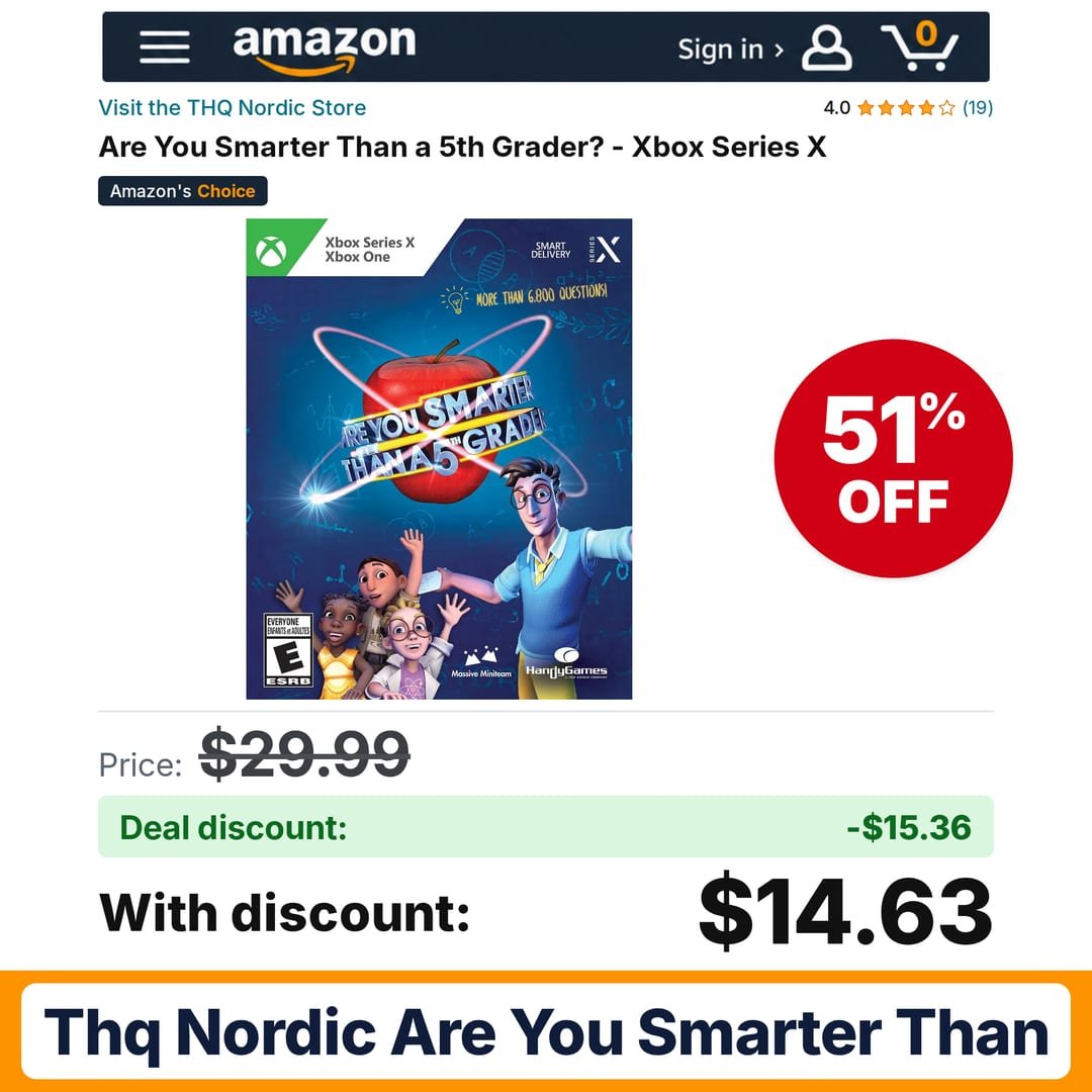 THQ Nordic Are You Smarter Than – 51% off