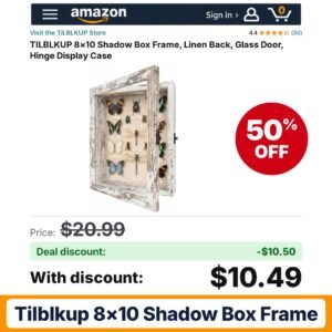TILBLKUP 8×10 Shadow Box Frame – 50% off