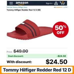 Tommy Hilfiger Redder Red 12 D – 50% off