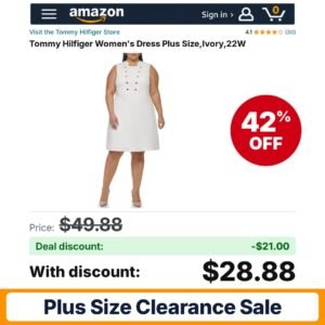 Tommy Hilfiger Women's Dress Plus Size – 42% off