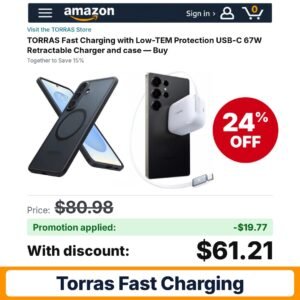 TORRAS Fast Charging Amazon promo code ARTEMIS0826 – 24% off