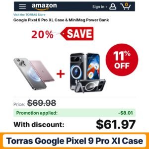 TORRAS Google Pixel 9 Pro XL Case Amazon promo code ARTEMIS0826 – 11% off