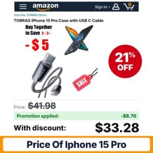 TORRAS iPhone 15 Pro Case Amazon promo code ARTEMIS0826 – 21% off
