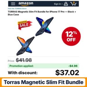 TORRAS Magnetic Slim Fit Bundle Amazon promo code ARTEMIS0826 – 12% off
