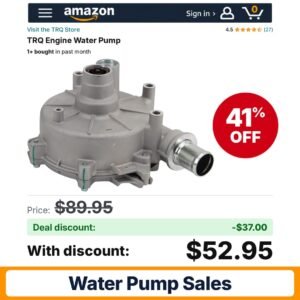 TRQ Engine Water Pump – 41% off