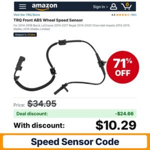 TRQ Front ABS Wheel Speed Sensor – 71% off