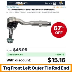TRQ Front Left Outer Tie Rod End – 67% off
