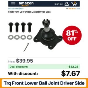 TRQ Front Lower Ball Joint Driver Side – 81% off