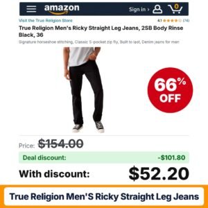 True Religion Men's Ricky Straight Leg Jeans 5-pocket – 66% off