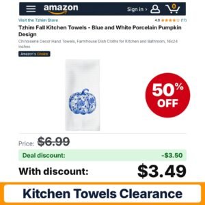 Tzhim Fall Kitchen Towels – 50% off