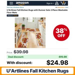 U'Artlines Fall Kitchen Rugs – 38% off