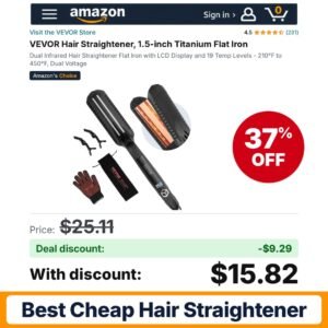 VEVOR Hair Straightener – 37% off