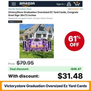 VictoryStore Graduation Oversized EZ Yard Cards – 61% off