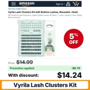 Vyrila Lash Clusters Kit Amazon promo code KOLNIKKI5 – 5% off