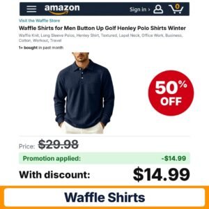 Waffle Shirts Amazon promo code H4BQ2R5H – 50% off