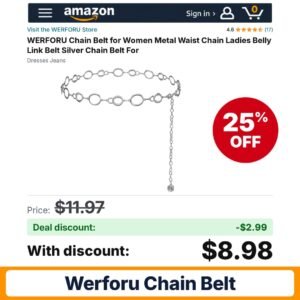 WERFORU Chain Belt – 25% off