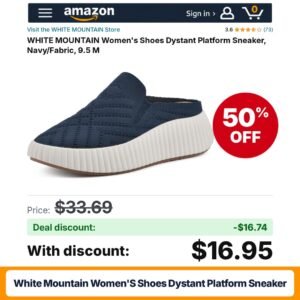 WHITE MOUNTAIN Women's Shoes Dystant Platform Sneaker – 50% off
