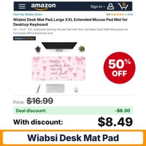 Wiabsi Desk Mat Pad – 50% off