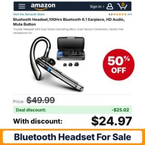 Xoruezls Bluetooth Headset – 50% off