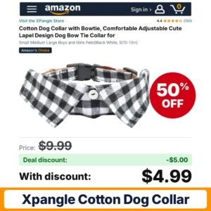 XPangle Cotton Dog Collar – 50% off