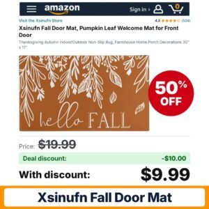 Xsinufn Fall Door Mat – 50% off