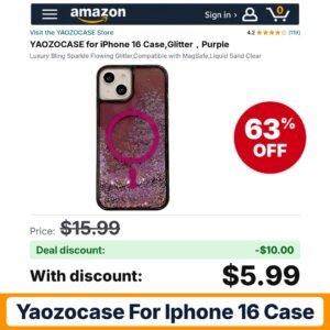 YAOZOCASE for iPhone 16 Case – 63% off