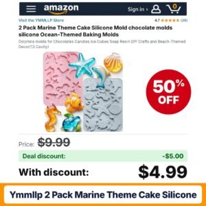 YMMLLP 2 Pack Marine Theme Cake Silicone – 50% off