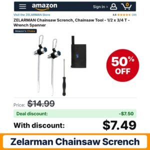 ZELARMAN Chainsaw Scrench – 50% off